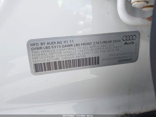 2011 AUDI A6 WAUFGAFB9BN055117 Photo 8