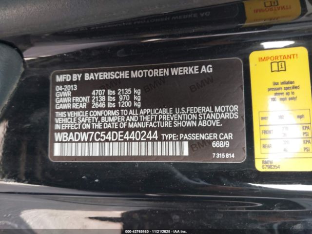 2013 BMW 328I WBADW7C54DE440244 Photo 8