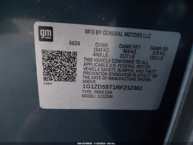 2024 CHEVROLET MALIBU 1G1ZD5ST1RF212361 Photo 8