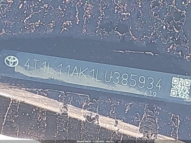 2020 TOYOTA CAMRY 4T1L11AK1LU385934 Photo 8