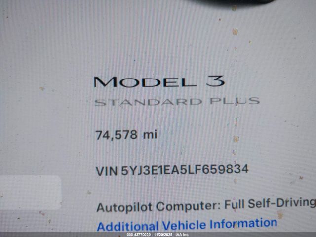2020 TESLA MODEL 3 5YJ3E1EA5LF659834 Photo 6