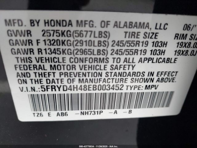 2014 ACURA MDX 5FRYD4H48EB003452 Photo 8