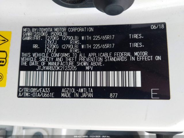 2019 LEXUS NX 300 JTJYARBZ0K2123205 Photo 8