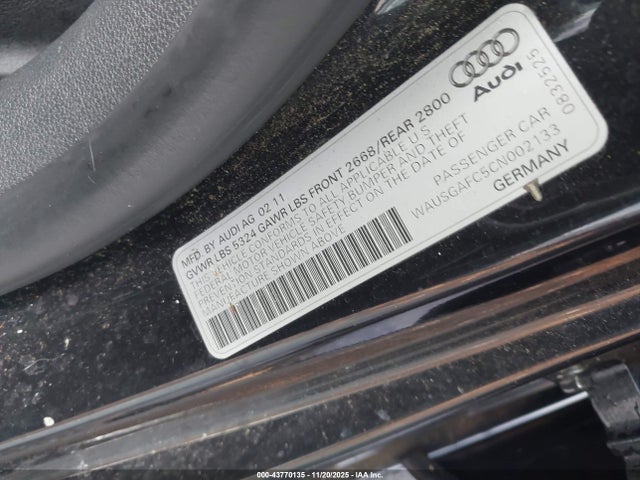 2012 AUDI A7 WAUSGAFC5CN002133 Photo 8