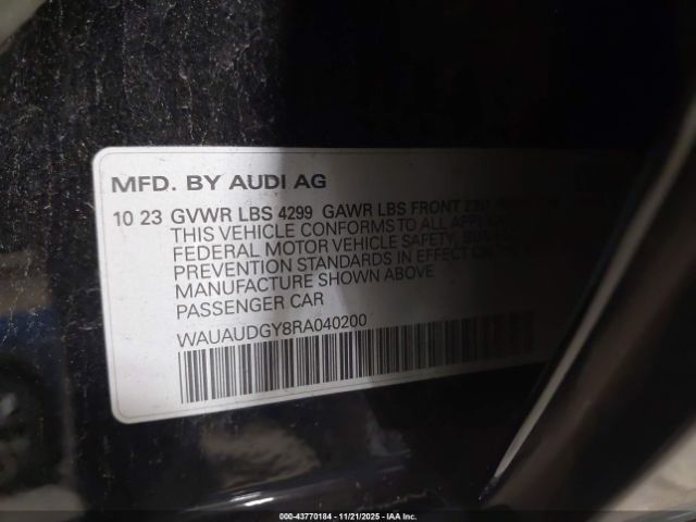 2024 AUDI A3 WAUAUDGY8RA040200 Photo 8