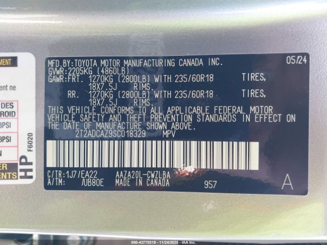 2025 LEXUS NX 250 2T2ADCAZ9SC018329 Photo 8