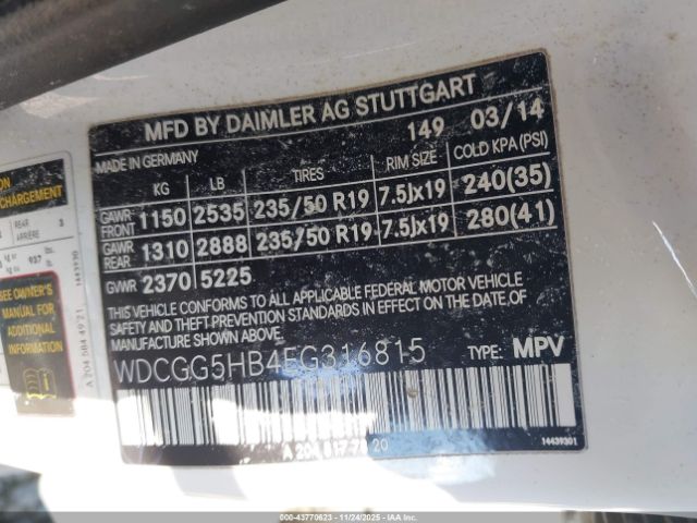 2014 MERCEDES-BENZ GLK 350 WDCGG5HB4EG316815 Photo 8