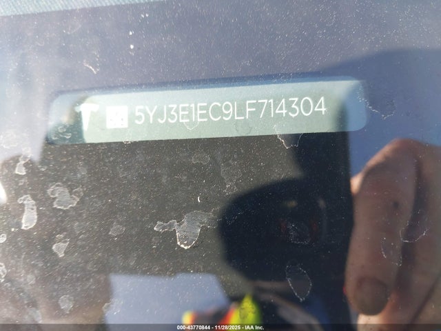 2020 TESLA MODEL 3 5YJ3E1EC9LF714304 Photo 8