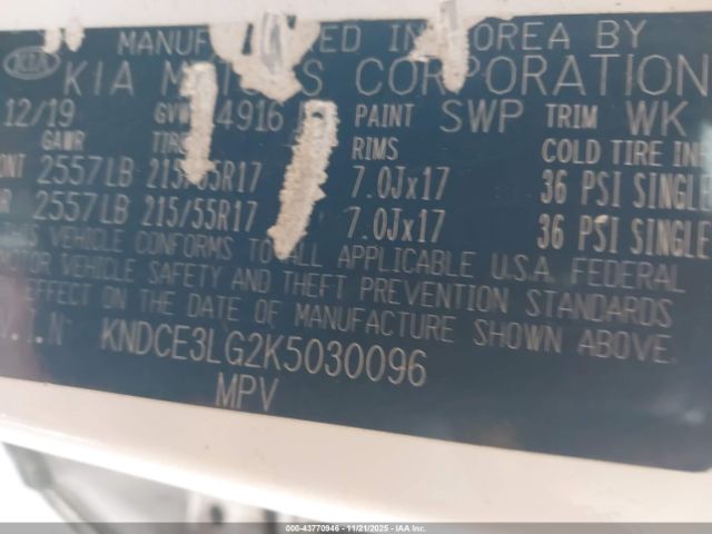 2019 KIA NIRO EV KNDCE3LG2K5030096 Photo 8