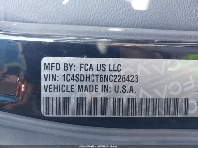 2022 DODGE DURANGO 1C4SDHCT6NC226423 Photo 8