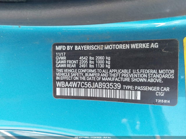 2018 BMW 440I WBA4W7C56JAB93539 Photo 8