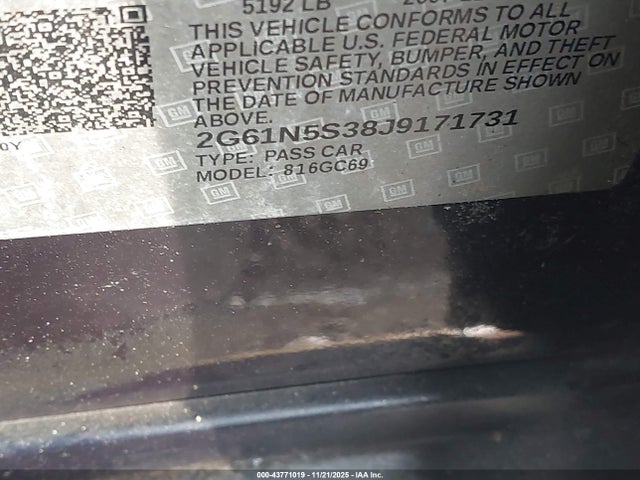 Продаж на аукціоні авто 2018 Cadillac Xts Luxury, vin: 2G61N5S38J9171731, номер лоту: 43771019