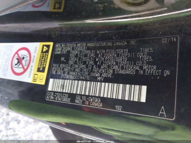 2014 LEXUS RX 350 2T2ZK1BA5EC144715 Photo 8