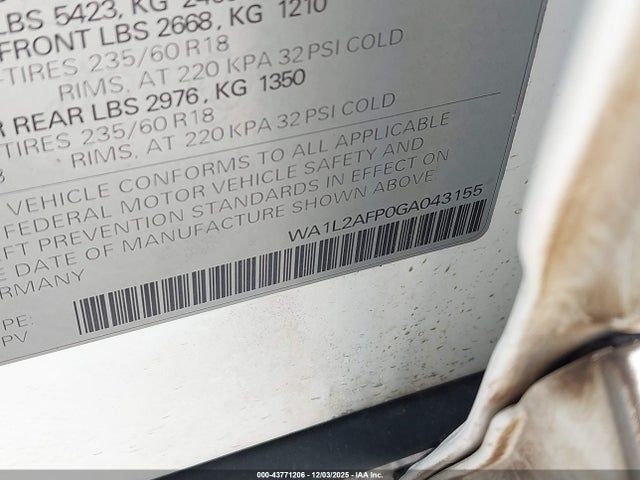 2016 AUDI Q5 WA1L2AFP0GA043155 Photo 8