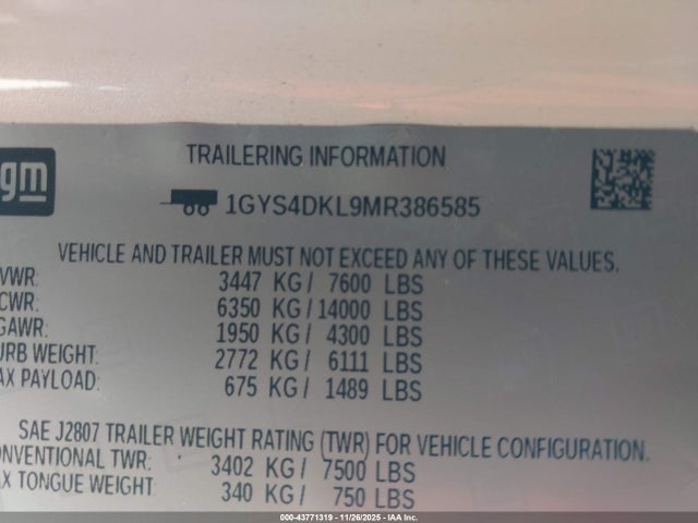 2021 CADILLAC ESCALADE 1GYS4DKL9MR386585 Photo 8