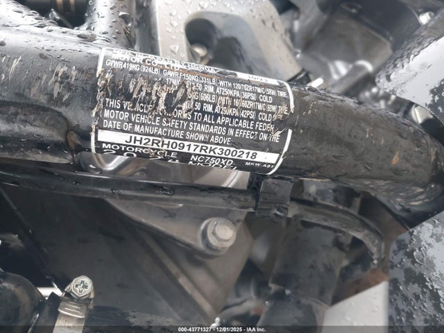 JH2RH0917RK300218 Honda Nc750 Xd