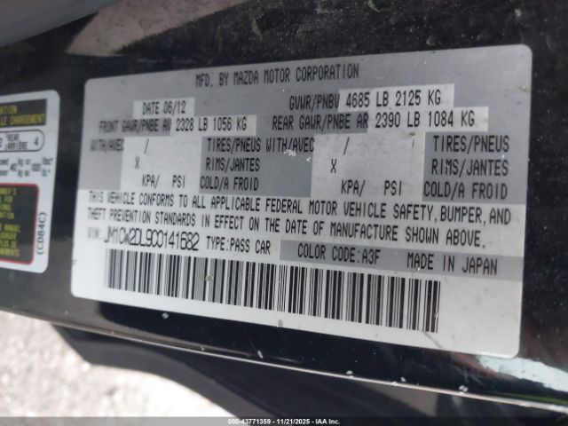 2012 MAZDA MAZDA5 JM1CW2DL9C0141682 Photo 8