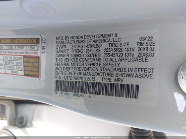 2022 ACURA RDX 5J8TC1H60NL005015 Photo 8