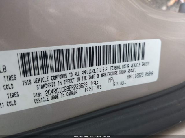 2014 CHRYSLER TOWN & COUNTRY 2C4RC1CG8ER228628 Photo 8