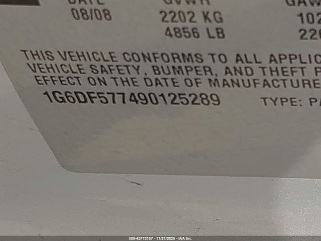 2009 CADILLAC CTS 1G6DF577490125289 Photo 8