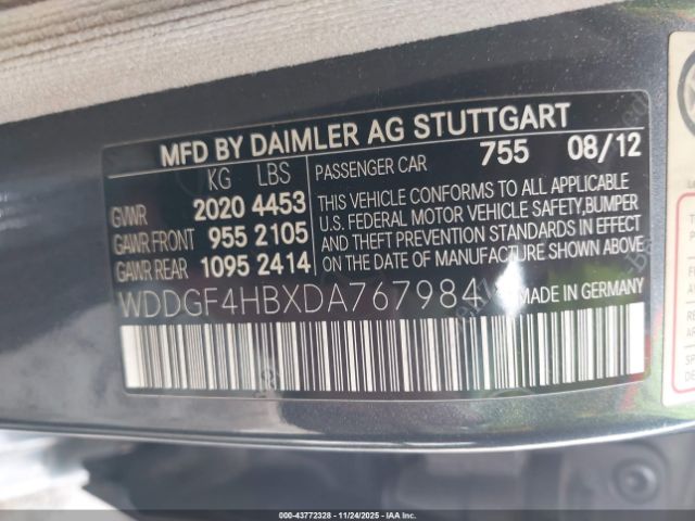 2013 MERCEDES-BENZ C 250 WDDGF4HBXDA767984 Photo 8