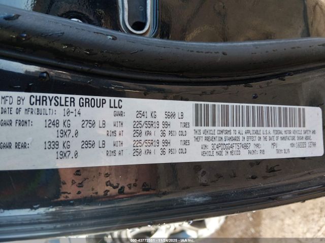 2015 DODGE JOURNEY 3C4PDDGG4FT574867 Photo 8