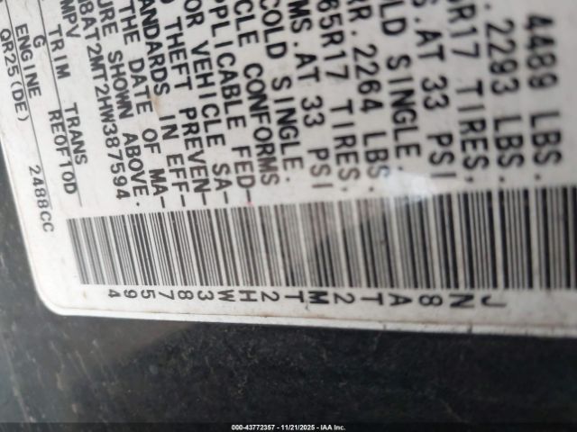 2017 NISSAN ROGUE JN8AT2MT2HW387594 Photo 8