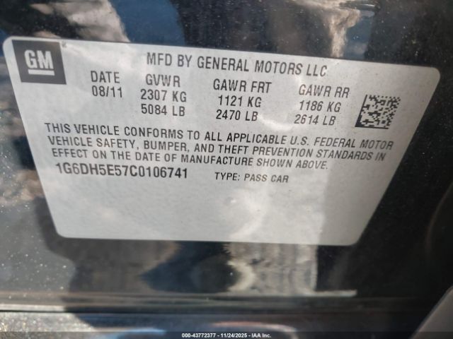 2012 CADILLAC CTS 1G6DH5E57C0106741 Photo 8