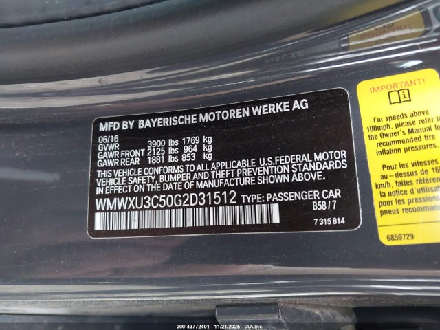 2016 MINI HARDTOP WMWXU3C50G2D31512 Photo 8