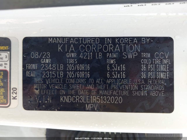 KIA NIRO EX 2024 KNDCR3LE1R5132020 Image 9