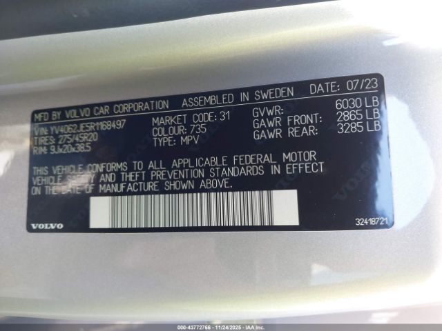 2024 VOLVO XC90 YV4062JE5R1168497 Photo 8