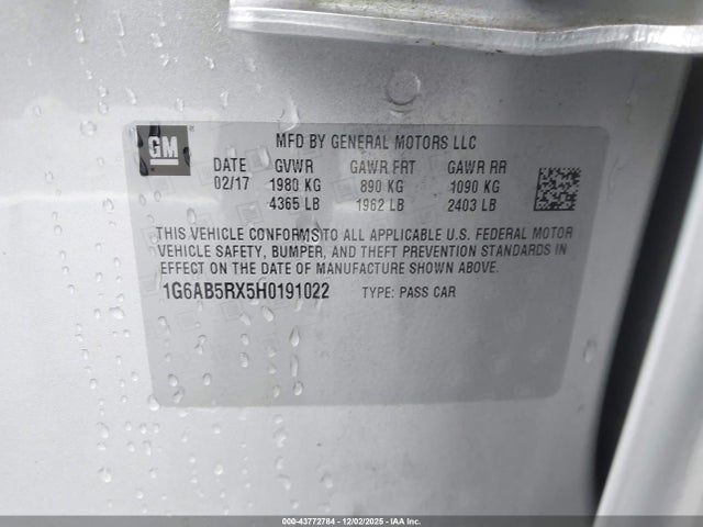 2017 CADILLAC ATS 1G6AB5RX5H0191022 Photo 8