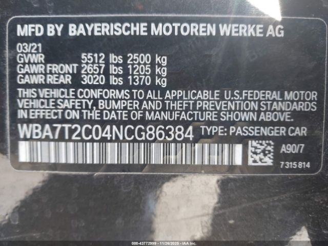 2022 BMW 740 WBA7T2C04NCG86384 Photo 8