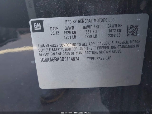 2013 CADILLAC ATS 1G6AA5RA3D0114674 Photo 8