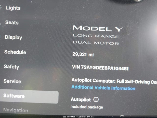 2023 TESLA MODEL Y 7SAYGDEE6PA104451 Photo 6