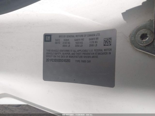 2013 CHEVROLET CAMARO 2G1FC3D30D9245280 Photo 8