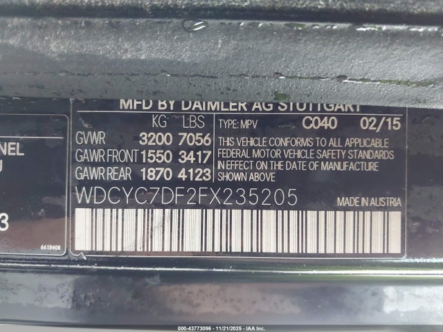2015 MERCEDES-BENZ G 63 AMG WDCYC7DF2FX235205 Photo 8