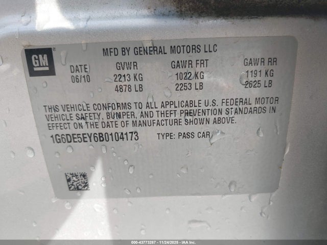 2011 CADILLAC CTS 1G6DE5EY6B0104173 Photo 8