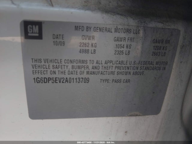 2010 CADILLAC CTS 1G6DP5EV2A0113709 Photo 8