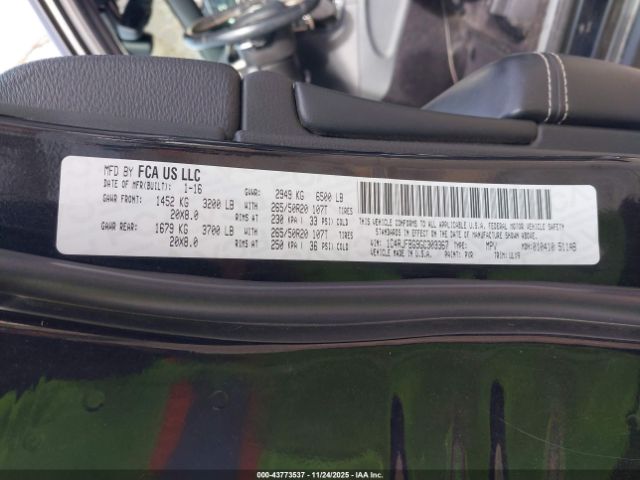 2016 JEEP GRAND CHEROKEE 1C4RJFBG9GC303367 Photo 8