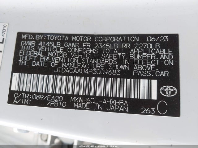 Toyota Prius Limited 2023 JTDACAAU4P3009683 Image 9