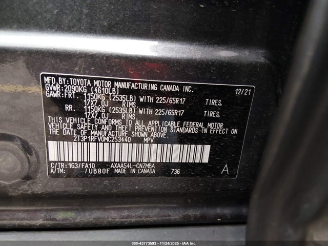 Toyota Rav4 Xle 2021 2T3P1RFV0MC253440 Image 9