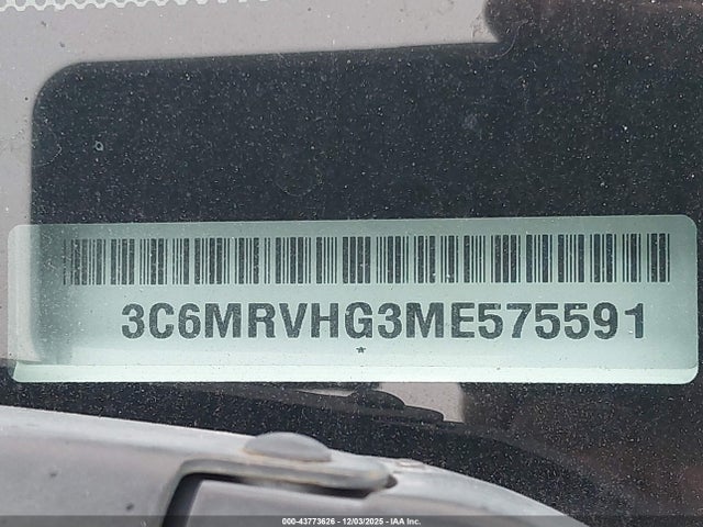 Aukcja sprzedaży 2021 Ram Promaster 3500 High Roof 159 Wb, vin: 3C6MRVHG3ME575591, numer aukcji: 43773626