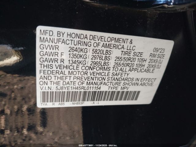 2024 ACURA MDX 5J8YE1H45RL011154 Photo 8