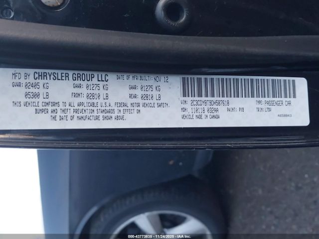 2013 DODGE CHALLENGER 2C3CDYBT9DH587618 Photo 8