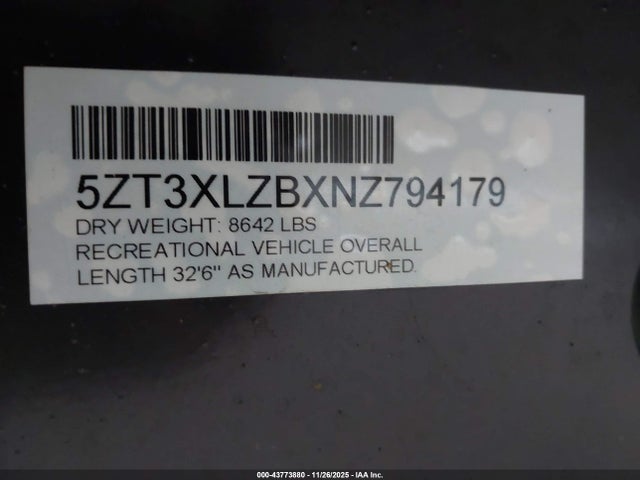 5ZT3XLZBXNZ794179 Forest River Xlr Micro Boost 335