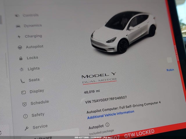 2024 TESLA MODEL Y 7SAYGDEF7RF049507 Photo 6