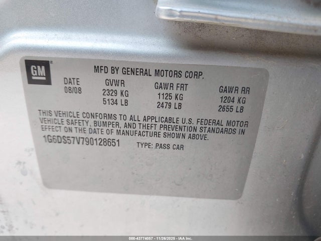 2009 CADILLAC CTS 1G6DS57V790128651 Photo 8