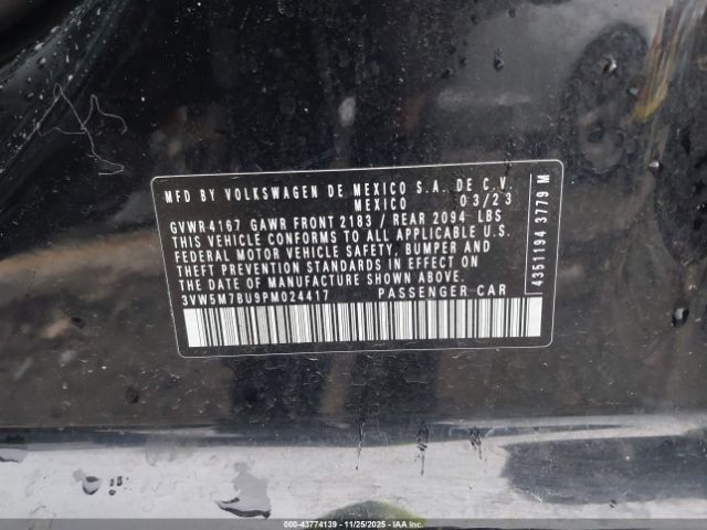 2023 VOLKSWAGEN JETTA 3VW5M7BU9PM024417 Photo 8
