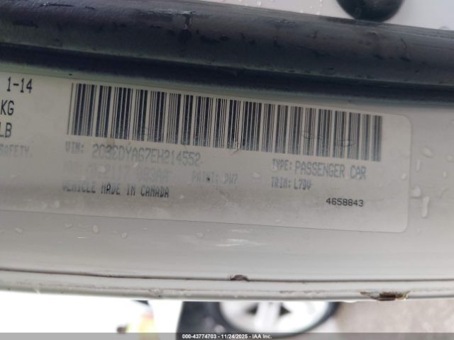 2014 DODGE CHALLENGER 2C3CDYAG7EH214552 Photo 8